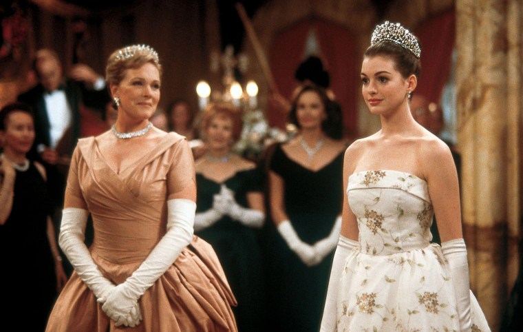 Queen Clarisse beams as she observes the newly crowned Princess Mia in "The Princess Diaries."