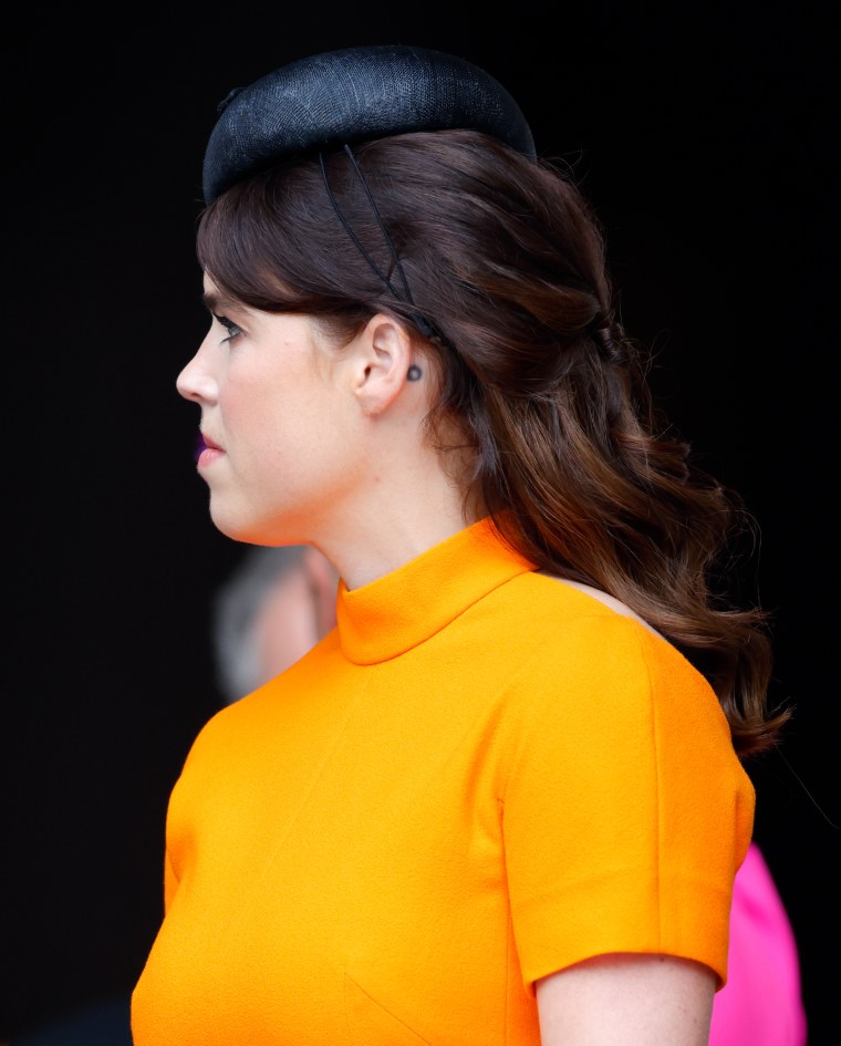 Princess Eugenie at the National Service of Thanksgiving to celebrate the Platinum Jubilee of Queen Elizabeth II at St Paul's Cathedral on June 3, 2022 in London, England.