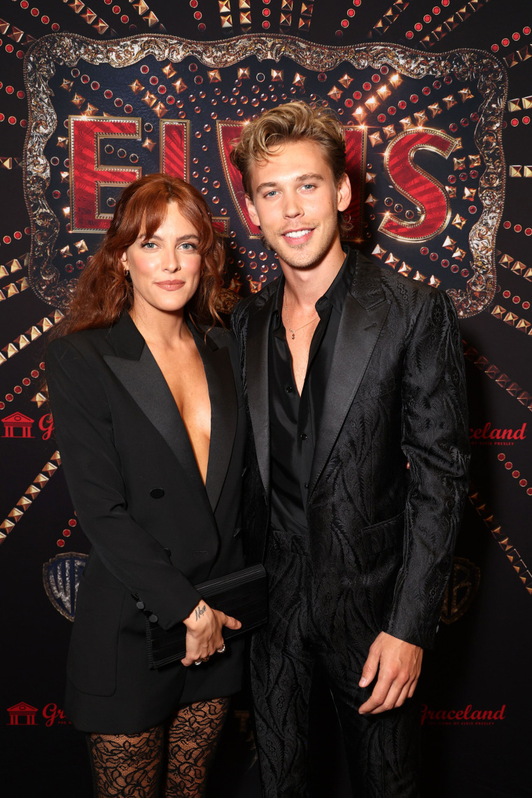 Riley Keough and Austin Butler at a special Screening of ELVIS, in Memphis, TN, on June 11, 2022.
