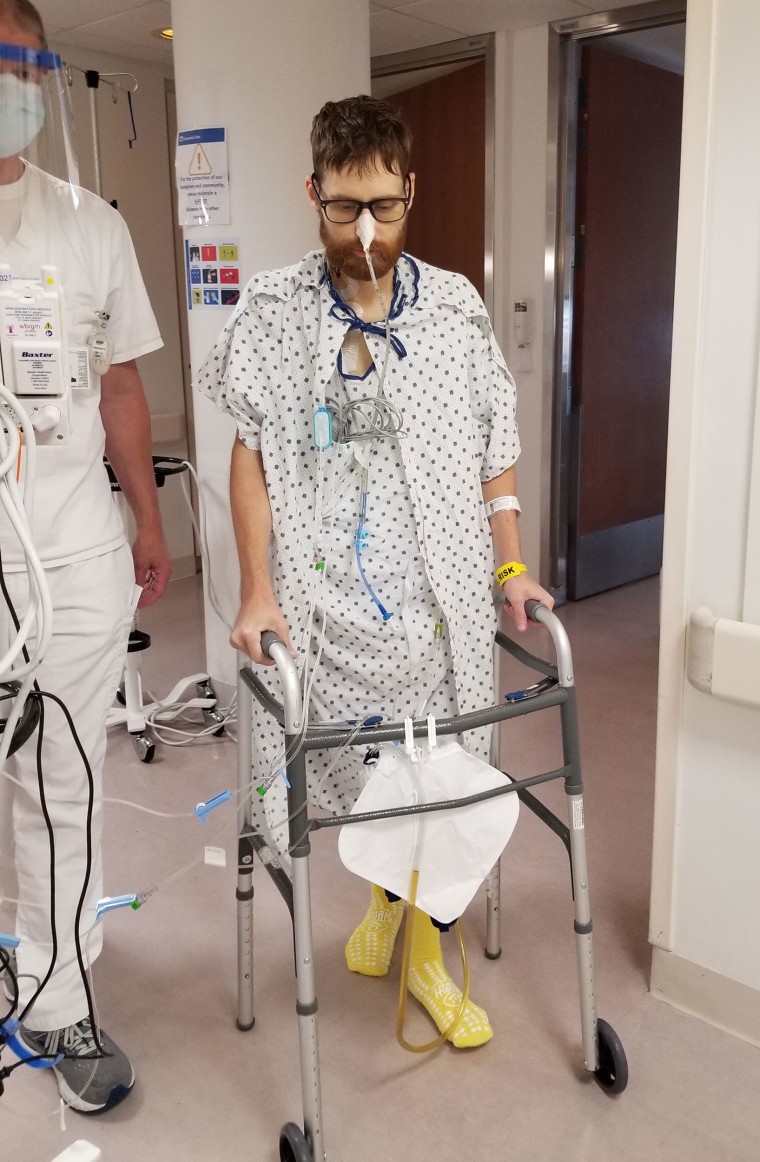 Andy at the hospital