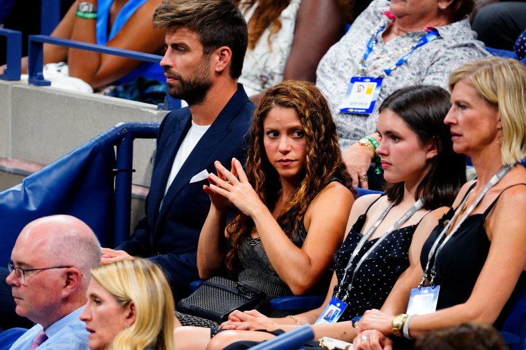 Shakira y Gerard Piqué presentes en el US Open de 2019.