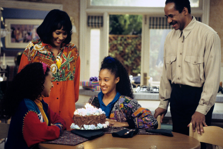 "Sister, Sister" with Harry, Tia and Tamera Mowry and Tim Reid in 1994. 