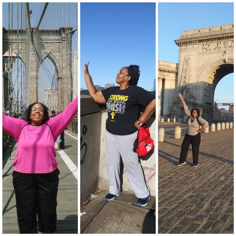 Since starting her health journey, Dampeer has made walking fun by visiting bridges around New York and documenting her trips. 