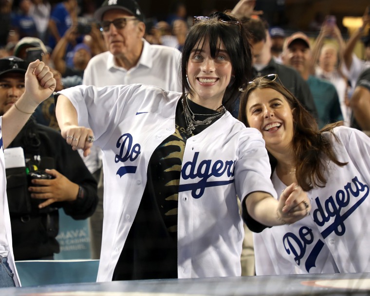 Celebrities at Los Angeles Dodgers games