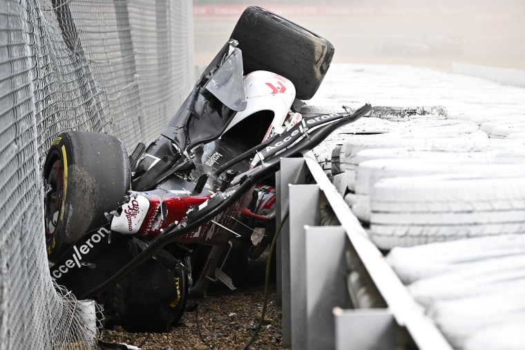 Zhou Guanyu says halo saved him in huge crash at Formula 1 British