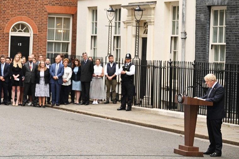 Image: Conservative Leader And Prime Minister Boris Johnson Resigns From Office