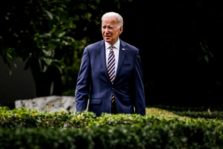 President Joe Biden departs the White House on July 6, 2022.