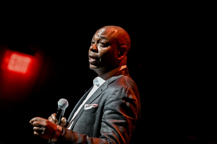 Image: Dave Chappelle performs onstage at the Duke Ellington School of the Arts on June 20, 2022 in Washington, D.C.