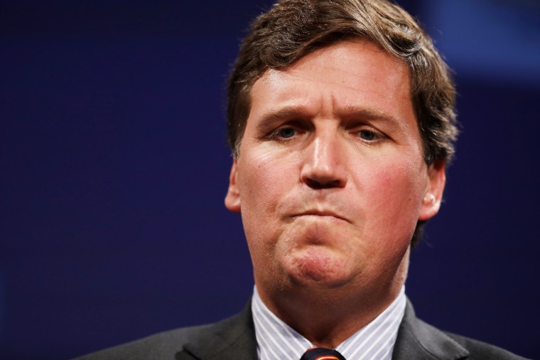 Fox News host Tucker Carlson at the National Review Institute's Ideas Summit in Washington, D.C., on March 29, 2019.