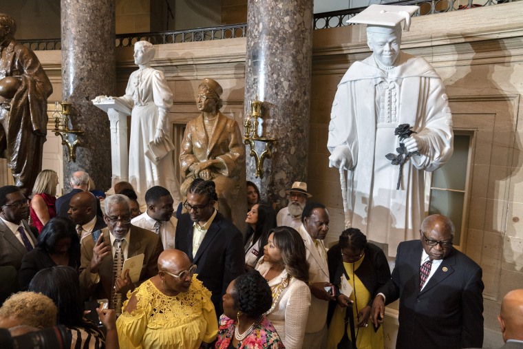 Image: Evelyn Bethune, Sheila Jackson Lee, James Clyburn