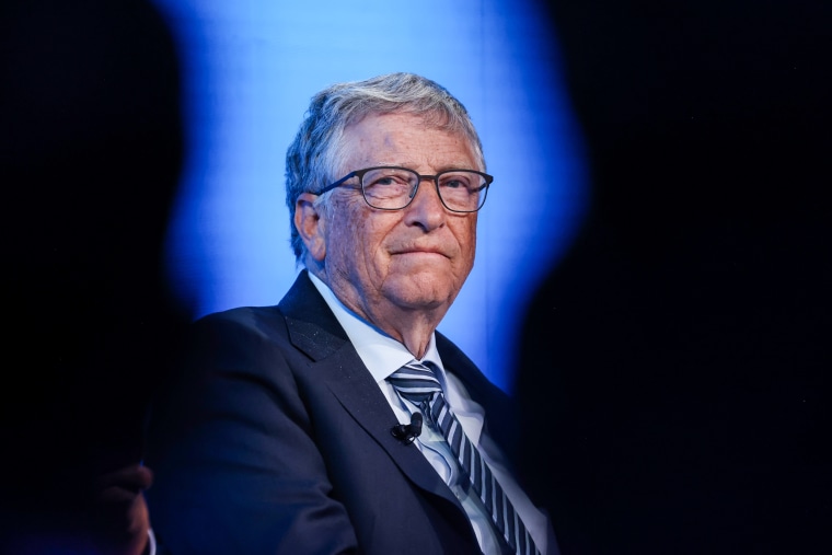 Bill Gates attends the World Economic Forum in Davos, Switzerland, on May 24, 2022.