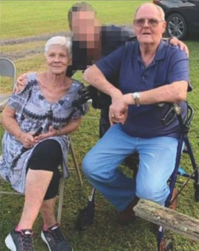 Virginia Thomas and Charles Barnett were found dead with apparent gunshot wounds, authorities said. The photo was blurred by the source.