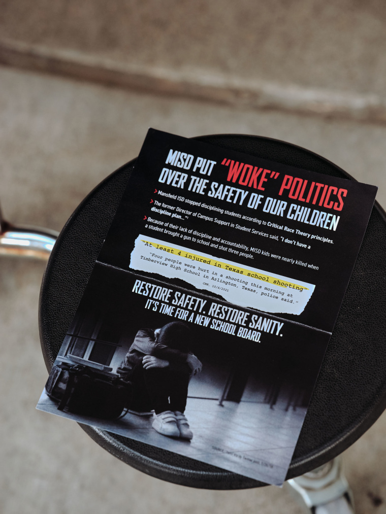 Patriot Mobile Action sent thousands of political mailers warning residents in Southlake, Keller, Grapevine and Mansfield that critical race theory was endangering their children.