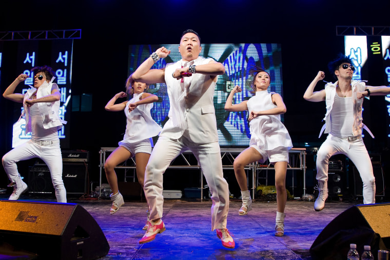Psy Performs At Seoil College