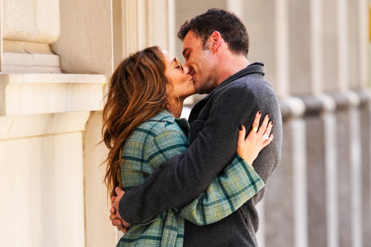 Jennifer Lopez and Ben Affleck in New York on Sept. 26, 2021.