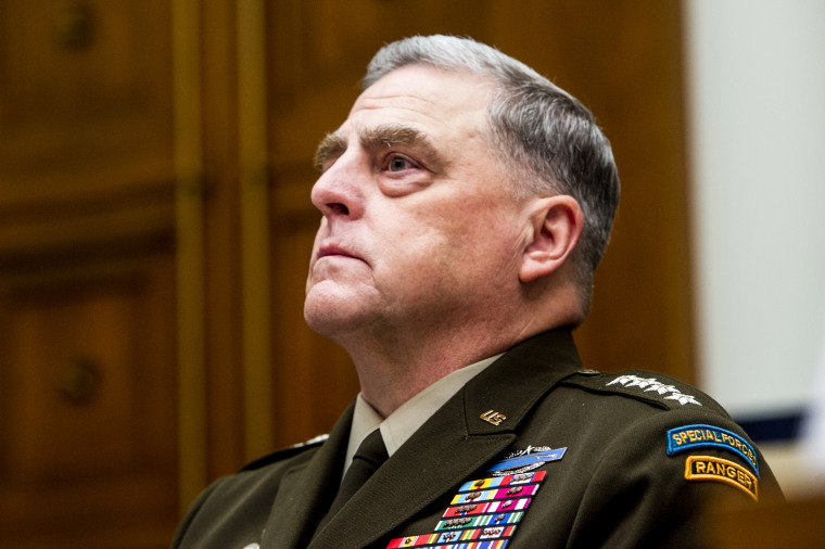 Chairman of the Joint Chiefs of Staff Gen. Mark A. Milley testifies during a House Armed Services Committee hearing on Sept. 29, 2021.