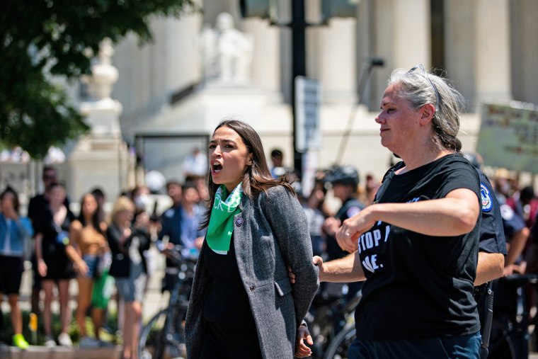 Democratic House Members Protest Supreme Court's Abortion Ruling