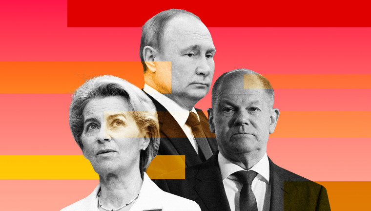 Europe has fostered an energy dependency on Russia. Now European Commission President Ursula von der Leyen and German Chancellor Olaf Scholz (right) fear Russian President Vladimir Putin may turn off the taps.