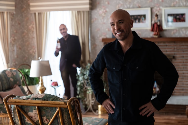 Jo Koy on the set of "Easter Sunday"