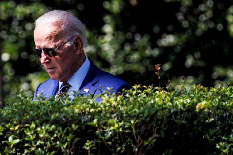 President Joe Biden walks on the South Lawn to board Marine One at the White House on July 20, 2022.
