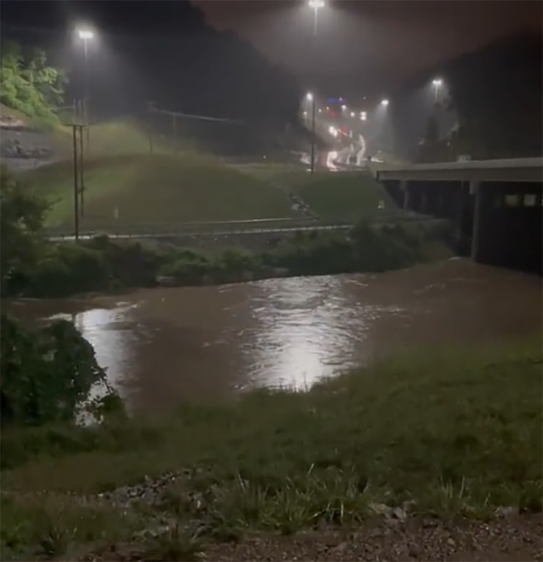 Image: Flooding in Perry County, Ky., on July 28, 2022.