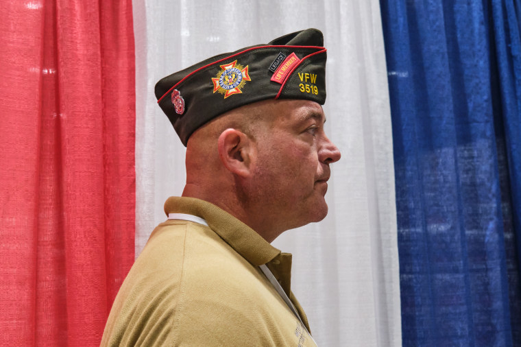 Image: Michael Braman at the VFW Convention in Kansas City, Mo., on  July 16, 2022.