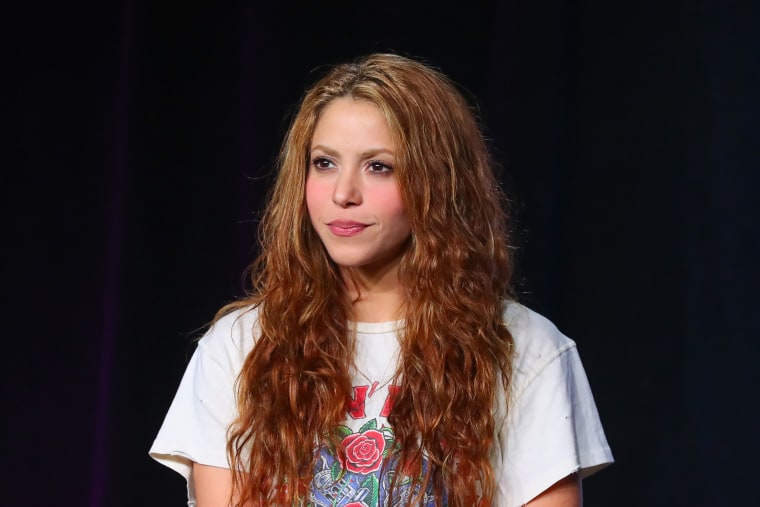 Image: Shakira during a news conference on Jan. 30, 2020 in Miami.