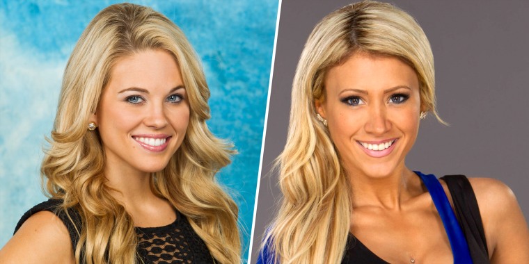 (L-R) "Big Brother" Season 15 contestants Aaryn Gries and GinaMarie Zimmerman