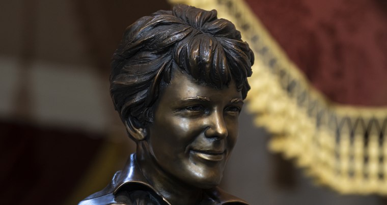 Aviator Amelia Earhart Honored With Statue at U.S. Capitol