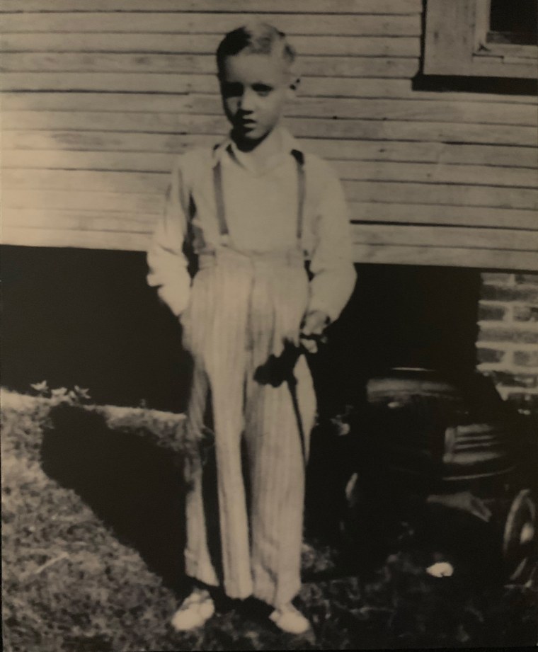 A young Elvis Presley.