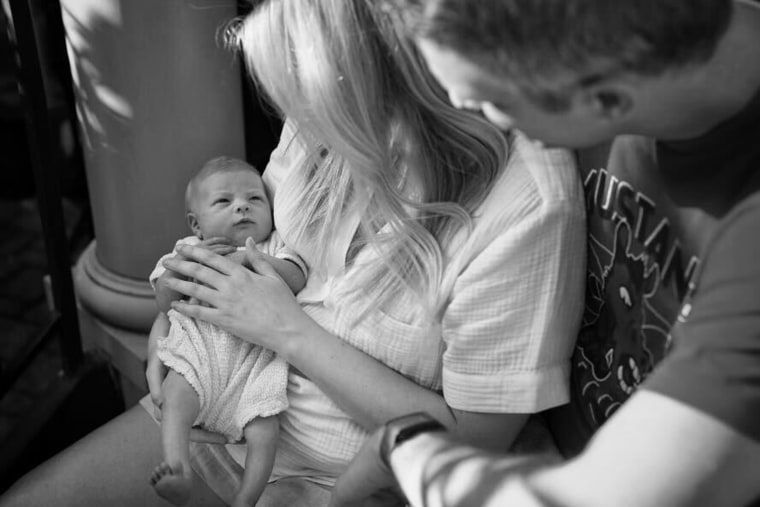 NBC News' Garrett Haake and wife Allison Harris welcomed daughter Lanie on June 28, 2022.