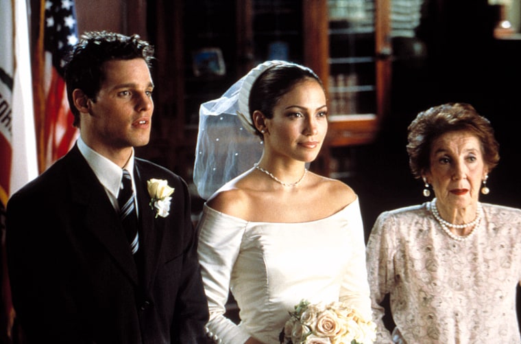 THE WEDDING PLANNER, Justin Chambers, Jennifer Lopez, Frances Bay, 2001