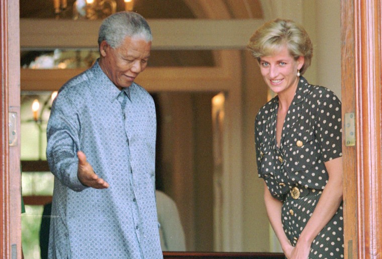 Princess Diana, Nelson Mandela