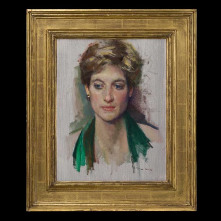 Retrato de la princesa Diana realizado por el artista Nelson Shanks