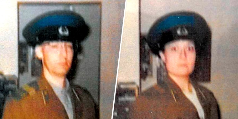 Walter Glenn Primose, also known as Bobby Edward Fort, and Gwynn Darle Morrison, also known as Julie Lyn Montague, appearing to wear KGB, the former Russian spy agency, uniforms in photos submitted as evidence by the government.
