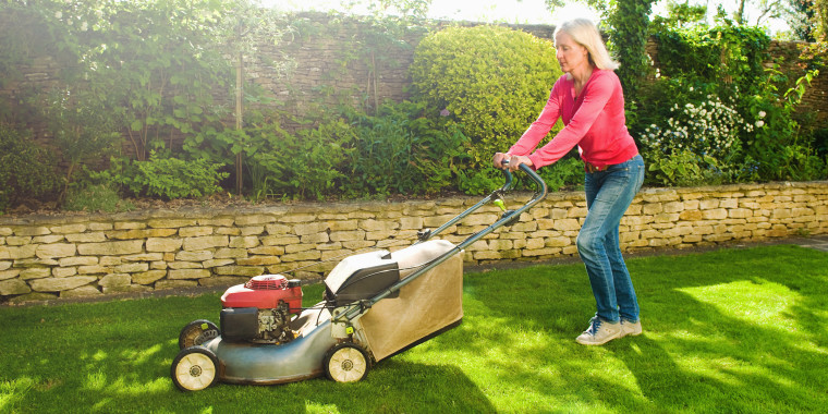 Mowing the lawn can count as exercise if you are doing it at a brisk pace.