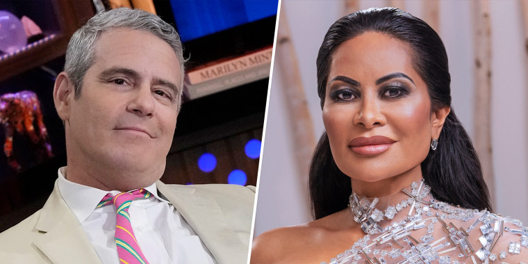 Andy Cohen, left, is clarifying his response to "Real Housewives of Salt Lake City" star Jen Shah pleading guilty to fraud.
