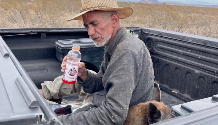 Castro and his dog survived six days in the desert together.