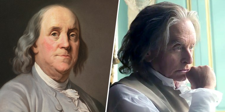 Portrait of Benjamin Franklin , c. 1780. and “Franklin”