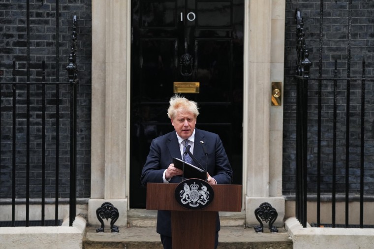 Image: Conservative Leader And Prime Minister Boris Johnson Resigns From Office