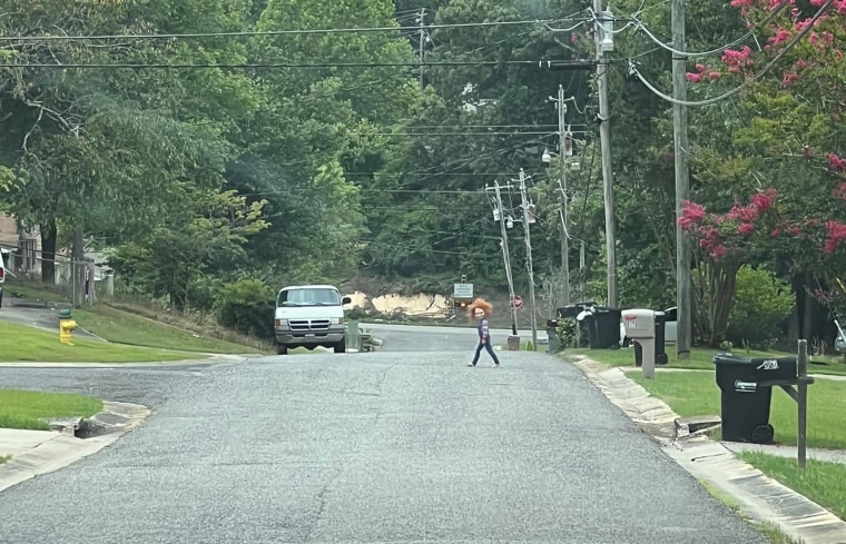 Kendra Walden, who was riding in the car with two of her employees, circled back to take a closer look at "Chucky".