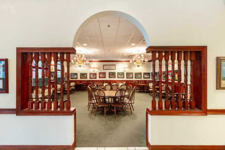 The Saddlebred Room in the Claudia Sanders Dinner House.