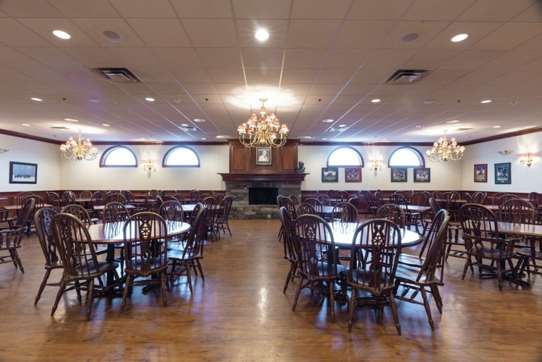 Dining room in the Claudia Sanders Dinner House. 