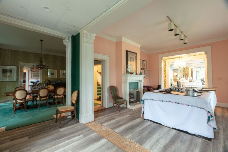 The interior of Colonel Sanders's home Blackwood Hall.