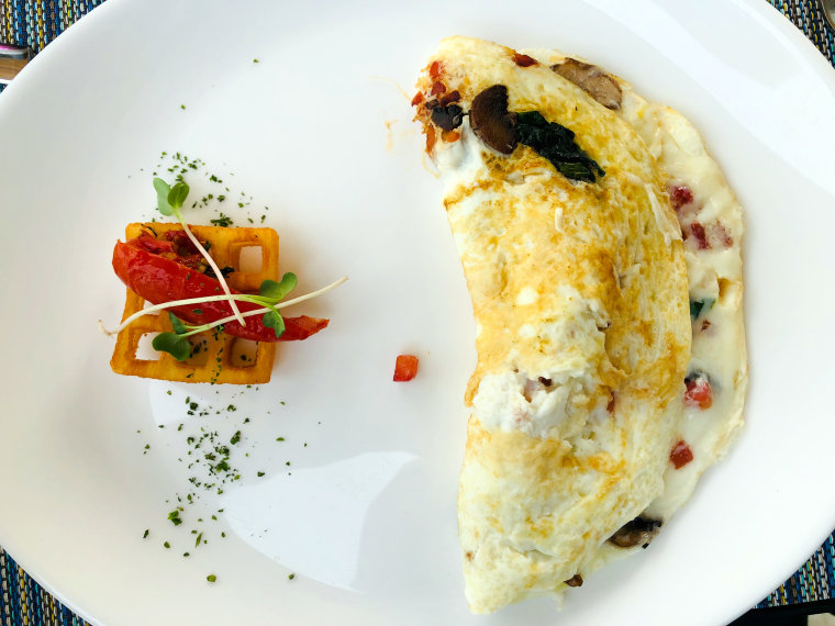 Adding protein to every meal — such as enjoying an omelet for breakfast — has been shown to help maintain weight loss.