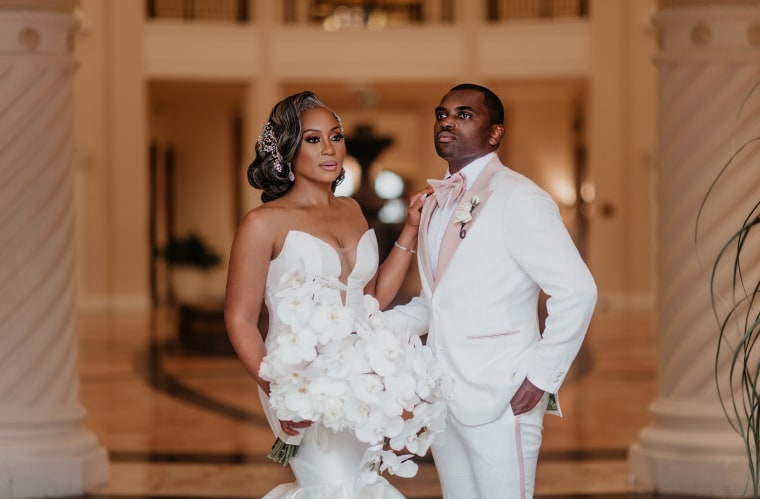 Kadeja Jackson Baker married Derrick Baker in June at the Hotel Colonnade in Coral Gables, Florida.