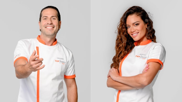 Gregorio Pernía y Zuleyka Rivera, participantes de 'Top Chef VIP', de Telemundo