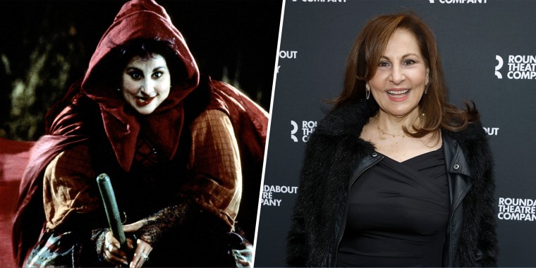 Kathy Najimy in 1993 and today.
