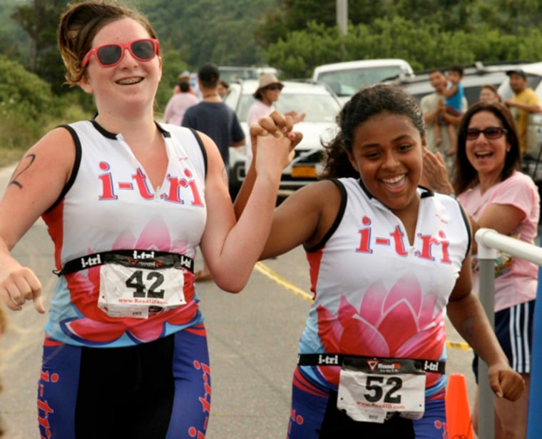 For many middle school girls who participate in I-TRI, they gain friendship and learn unconditional support to complete grueling tasks.
