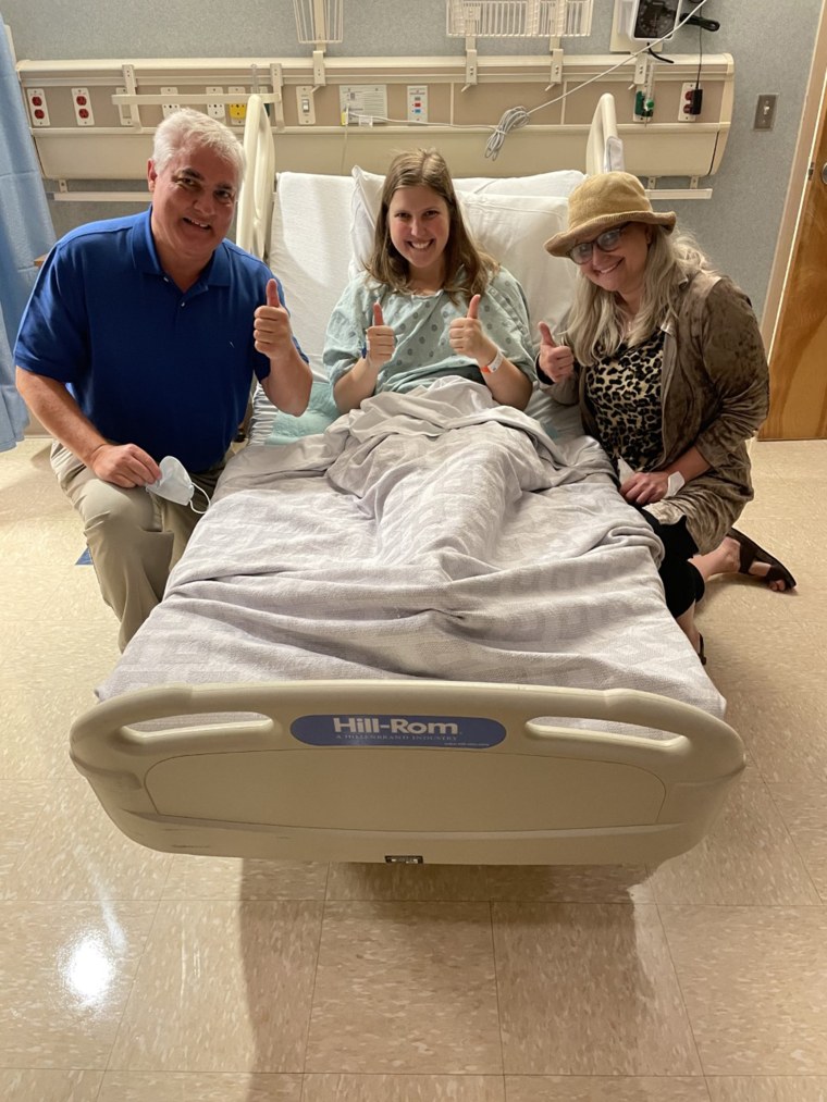 Thornton shares a happy moment with his parents at Forrest General Hospital in Hattiesburg, Mississippi.